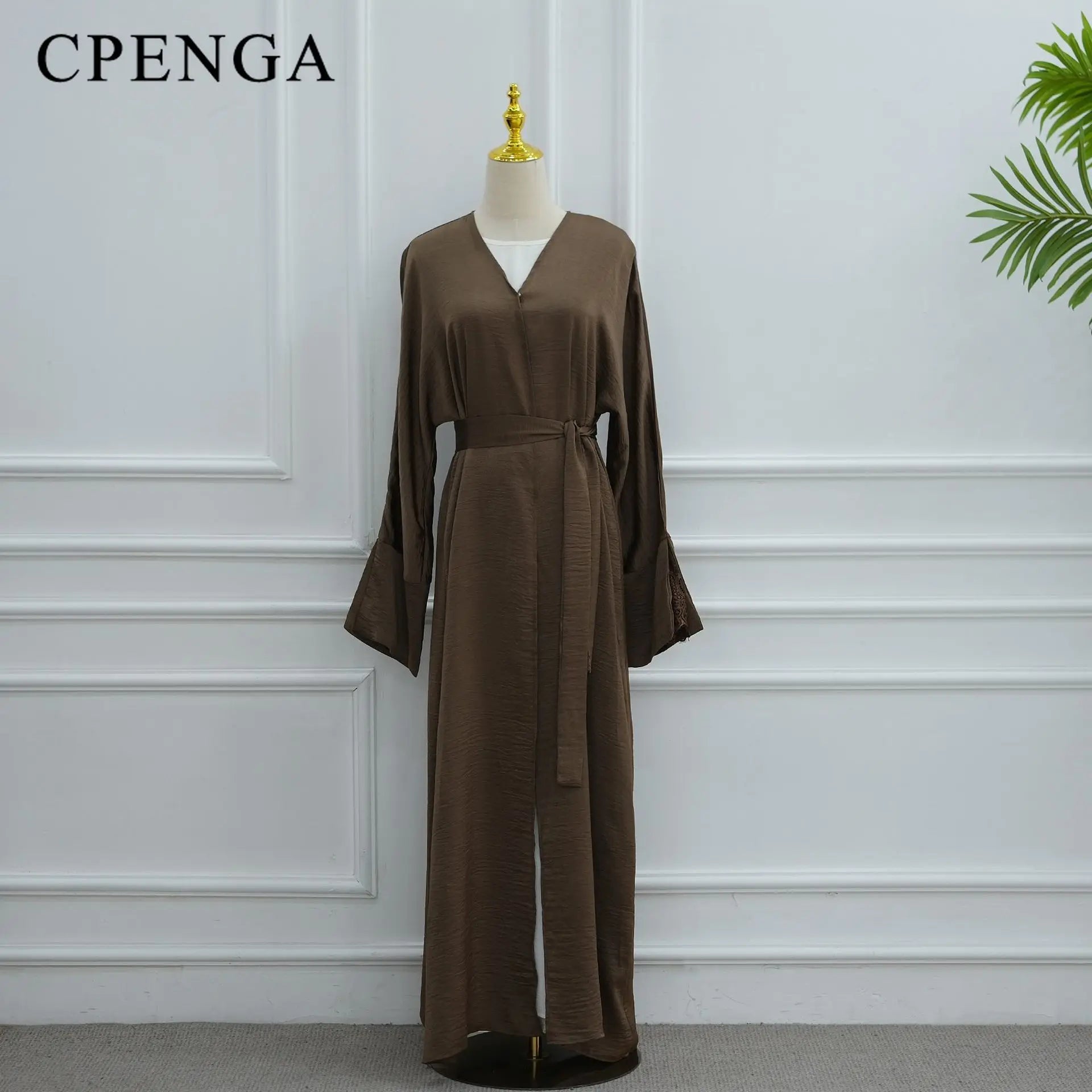 Luxury Dubai Modest Abaya for Muslim Women Ramadan Arabic Cardigan Coat Islamic Holiday Lace Outfit Eid New Turkey Kagtan Robe
