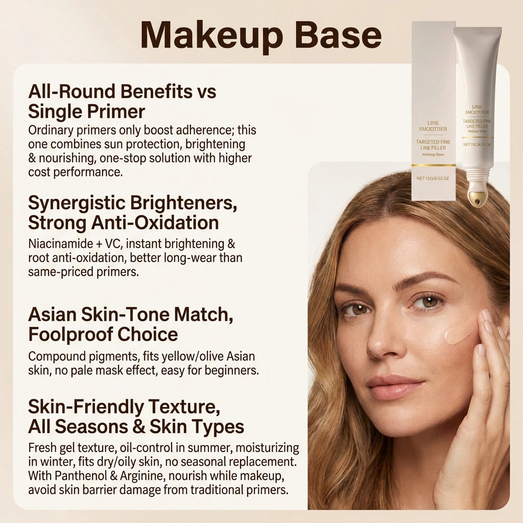 Line Smoother Hydrating Primer for Makeup Even Tone Lightweight & Non-sticky Invisible Pores Antioxidant Makeup Base Moisturizer beautyabayaboutique.online