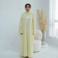New Abaya 2026 Nida Fabric Lace Flower Abaya Islamic Clothing Women Open Abaya Muslim Women Cardigan with Hijab