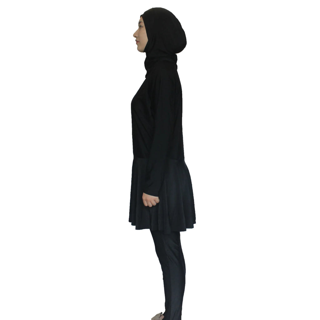 3PCS Modest Burkini Femme Musulmane Swimwear Women Muslim Hijab Swimsuit Maillot De Bain Borkini Conservative Islam Bathing Suit