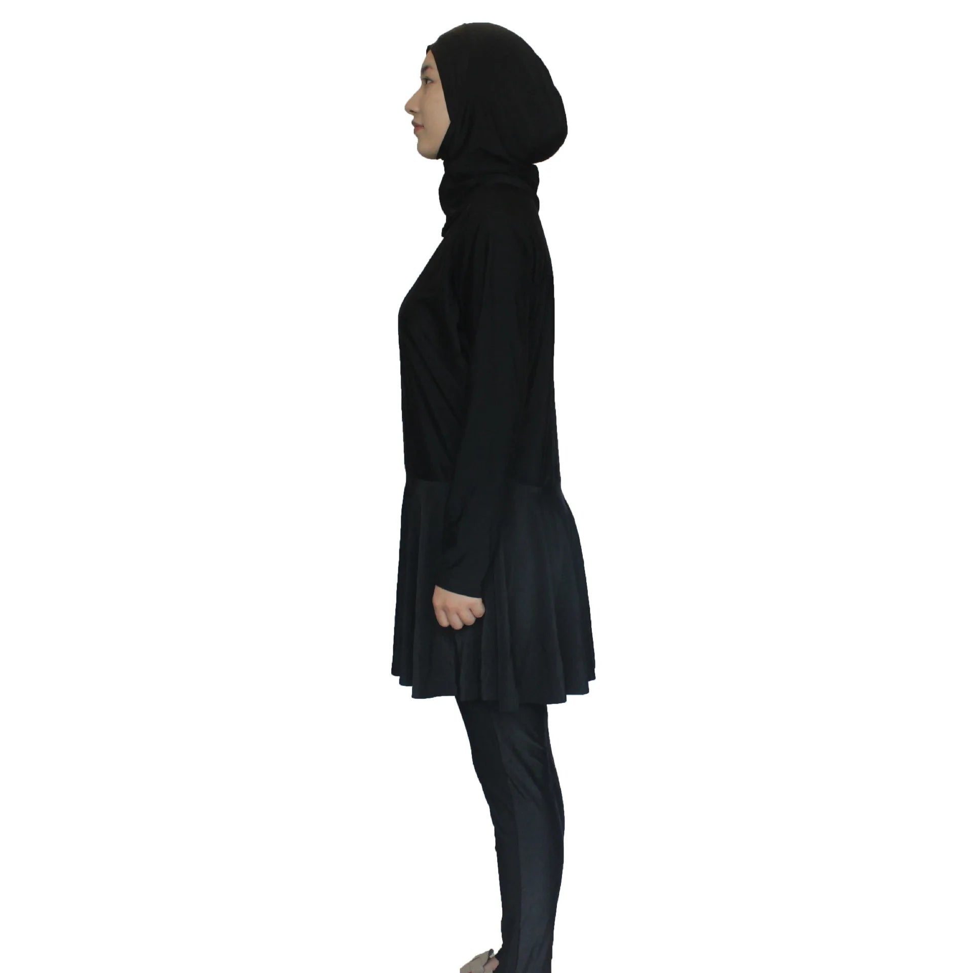 3PCS Modest Burkini Femme Musulmane Swimwear Women Muslim Hijab Swimsuit Maillot De Bain Borkini Conservative Islam Bathing Suit