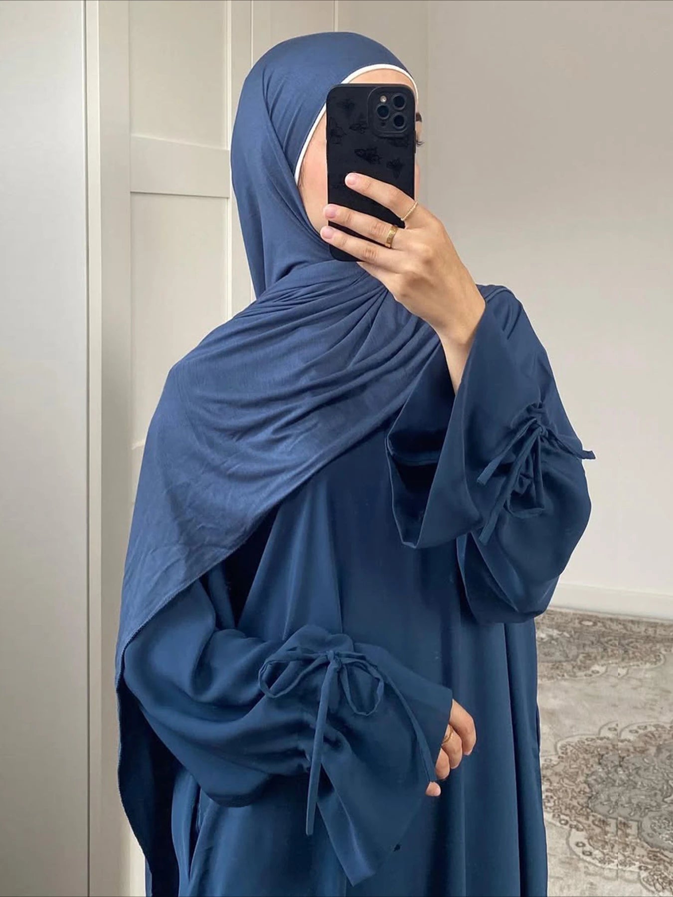 Robe de prière musulmane Aïd pour femmes Abaya Nœud Papillon Djellaba Ramadan Vêtements de Fête Lacés Robes Longues Islam Arabe Longue Robe Maroc Dubaï Caftan 2025