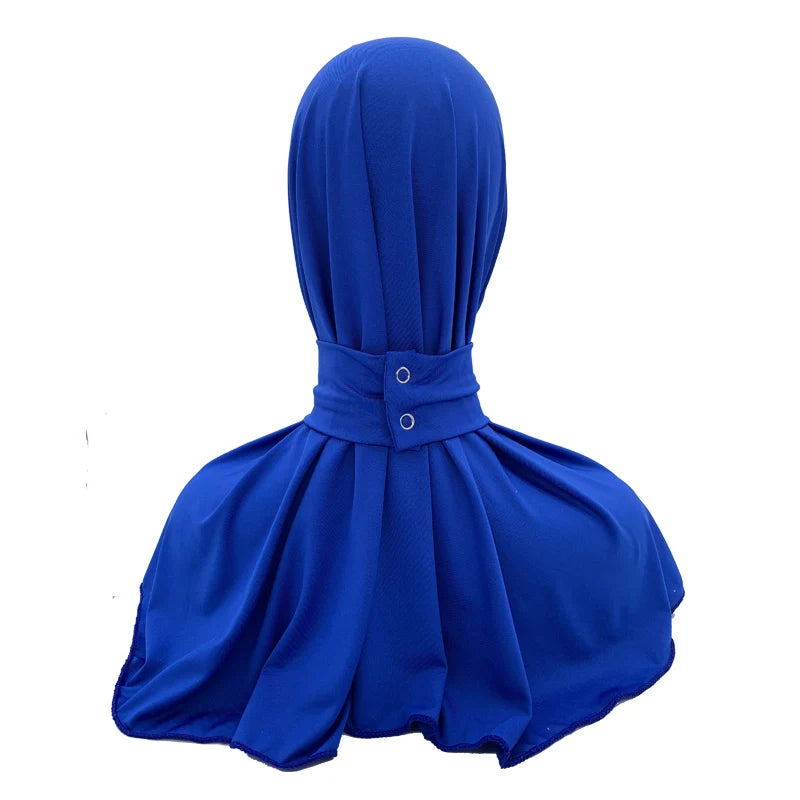 Soild Color Muslim Hijab Turban Full Cover Headscarf