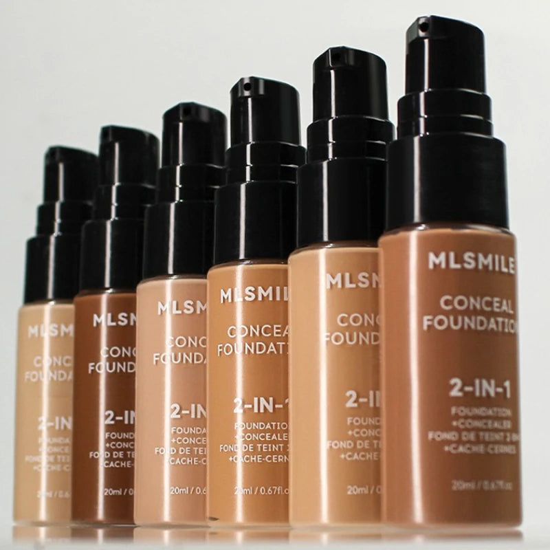 Fond de Teint Liquide Matifiant Contrôle Sébum BBCream Imperméable Longue Tenue Correcteur Couvrance Totale Maquillage Professionnel