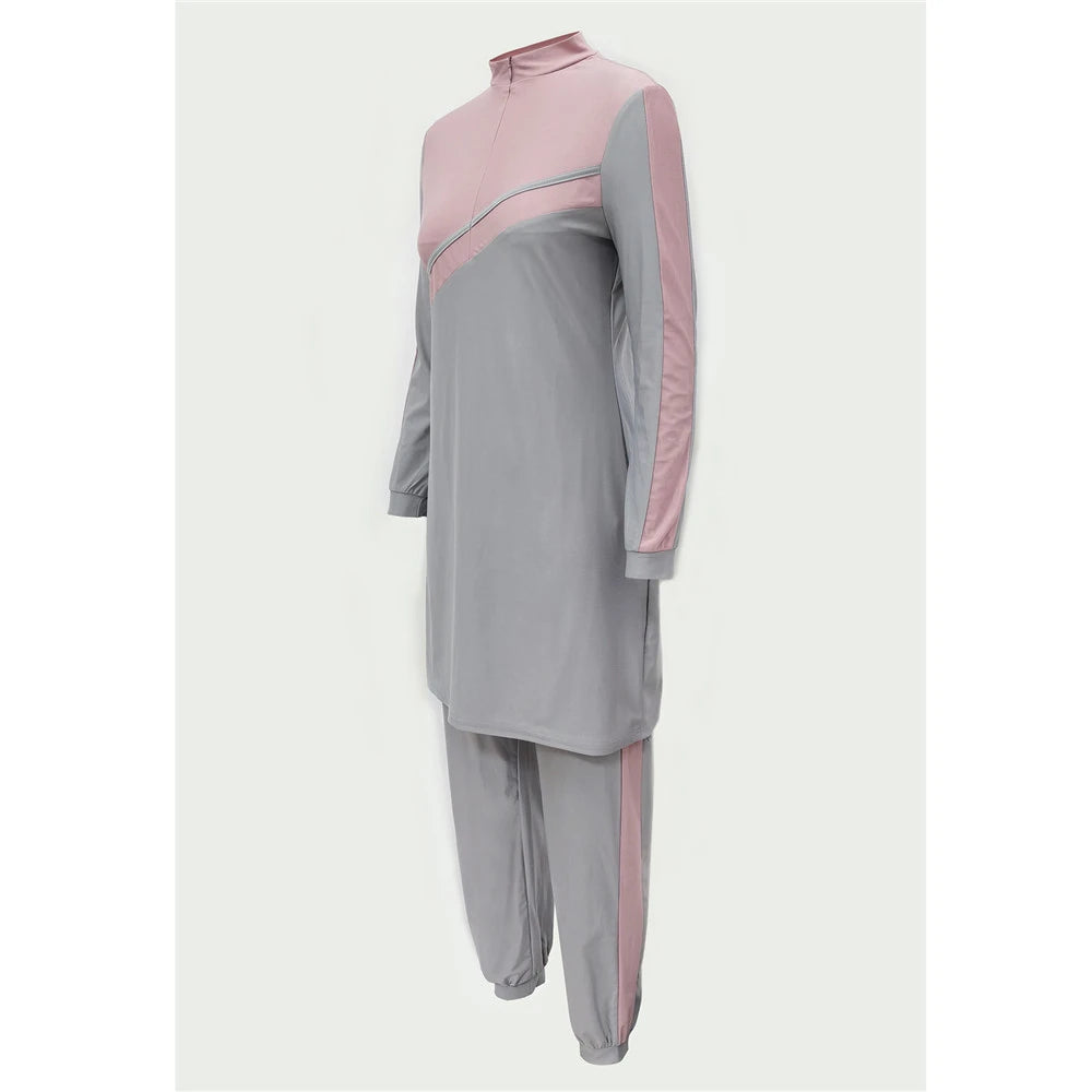 Burkini Muslim Modest Swimwear Women Tops Pants Swimsuit Islamic Full Cover Bathing Suit Beachwear Conservative Maillot De Bain