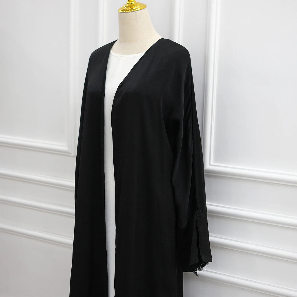 Luxury Dubai Modest Abaya for Muslim Women Ramadan Arabic Cardigan Coat Islamic Holiday Lace Outfit Eid New Turkey Kagtan Robe