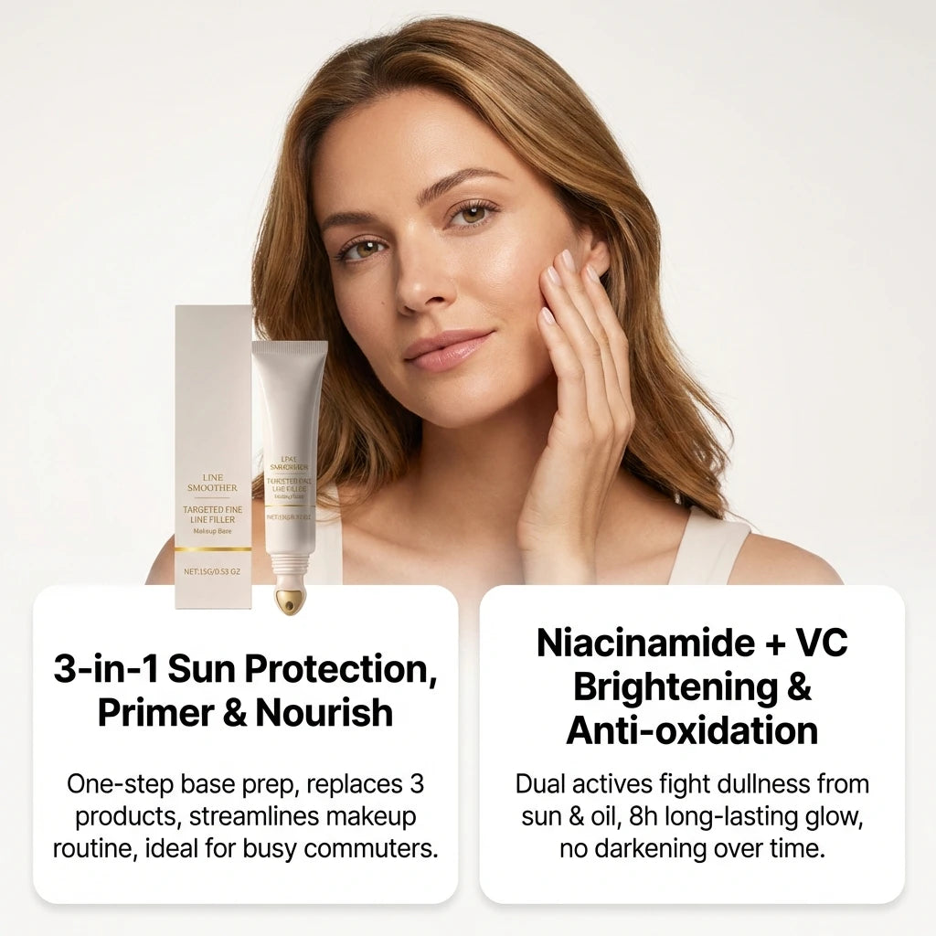 Line Smoother Hydrating Primer for Makeup Even Tone Lightweight & Non-sticky Invisible Pores Antioxidant Makeup Base Moisturizer beautyabayaboutique.online