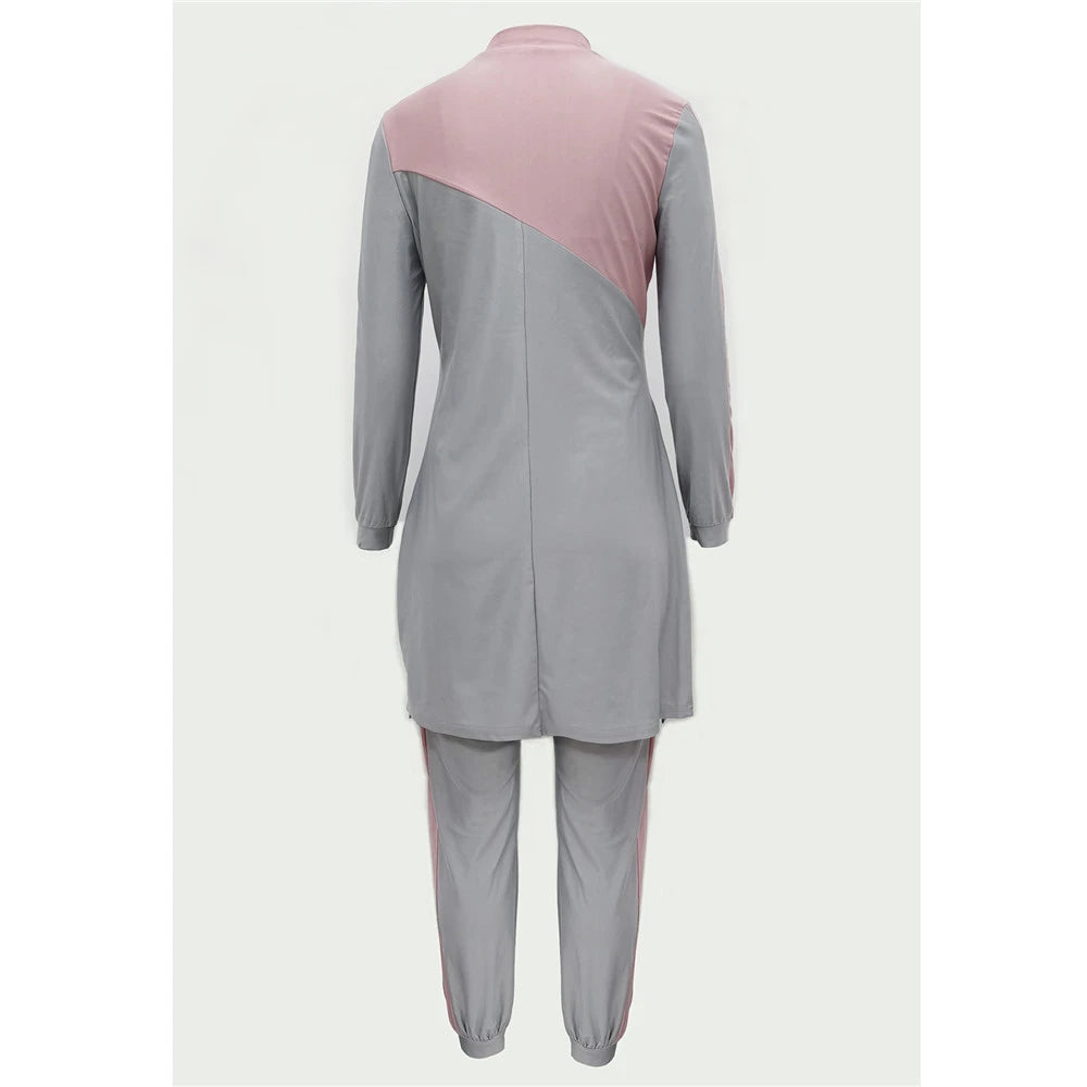 Burkini Muslim Modest Swimwear Women Tops Pants Swimsuit Islamic Full Cover Bathing Suit Beachwear Conservative Maillot De Bain