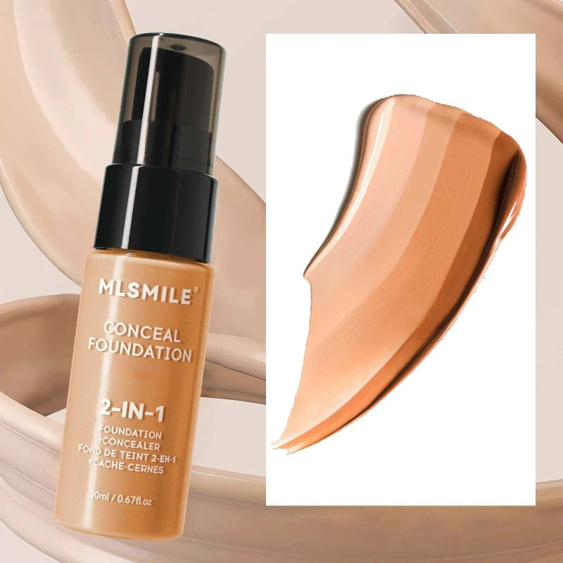 Fond de Teint Liquide Matifiant Contrôle de l'Huile BBCream Impermeable Longue Tenue Anti-cernes Couvrance Totale Base Mate Maquillage Professionnel