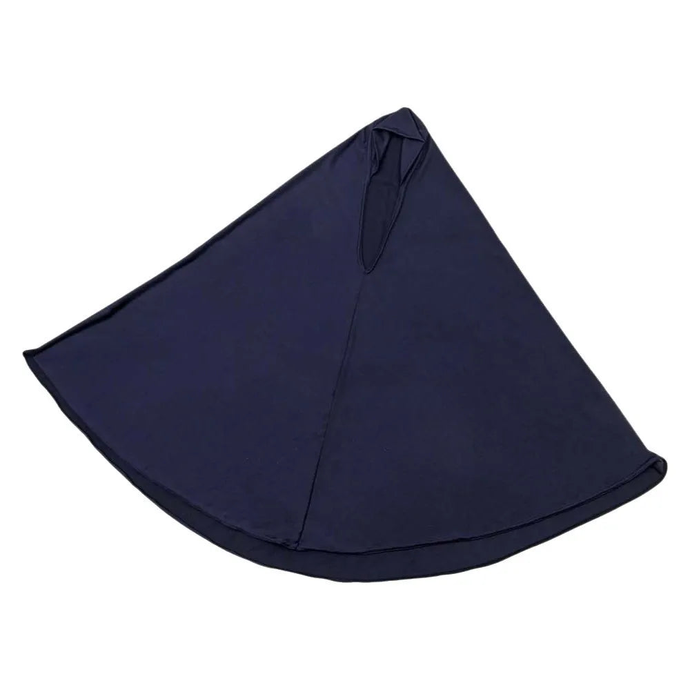 Breathable Jersey Solid Color Instant Hijab Four-Way Stretch Full Coverage Women Khimar Skin-Friendly Anti-Slip Design