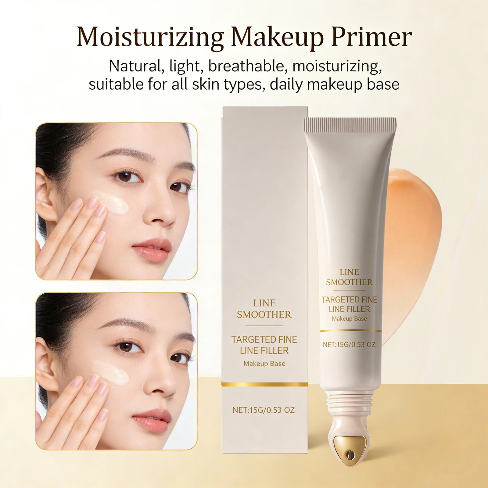 Line Smoother Hydrating Primer for Makeup Even Tone Lightweight & Non-sticky Invisible Pores Antioxidant Makeup Base Moisturizer beautyabayaboutique.online