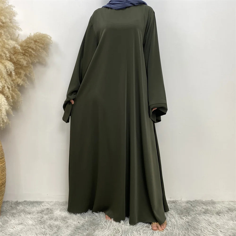 Nouvelle robe abaya musulmane pour femme, vendue à Dubaï au Moyen-Orient, robe islamique en filet de couleur arabe, robe longue en dentelle