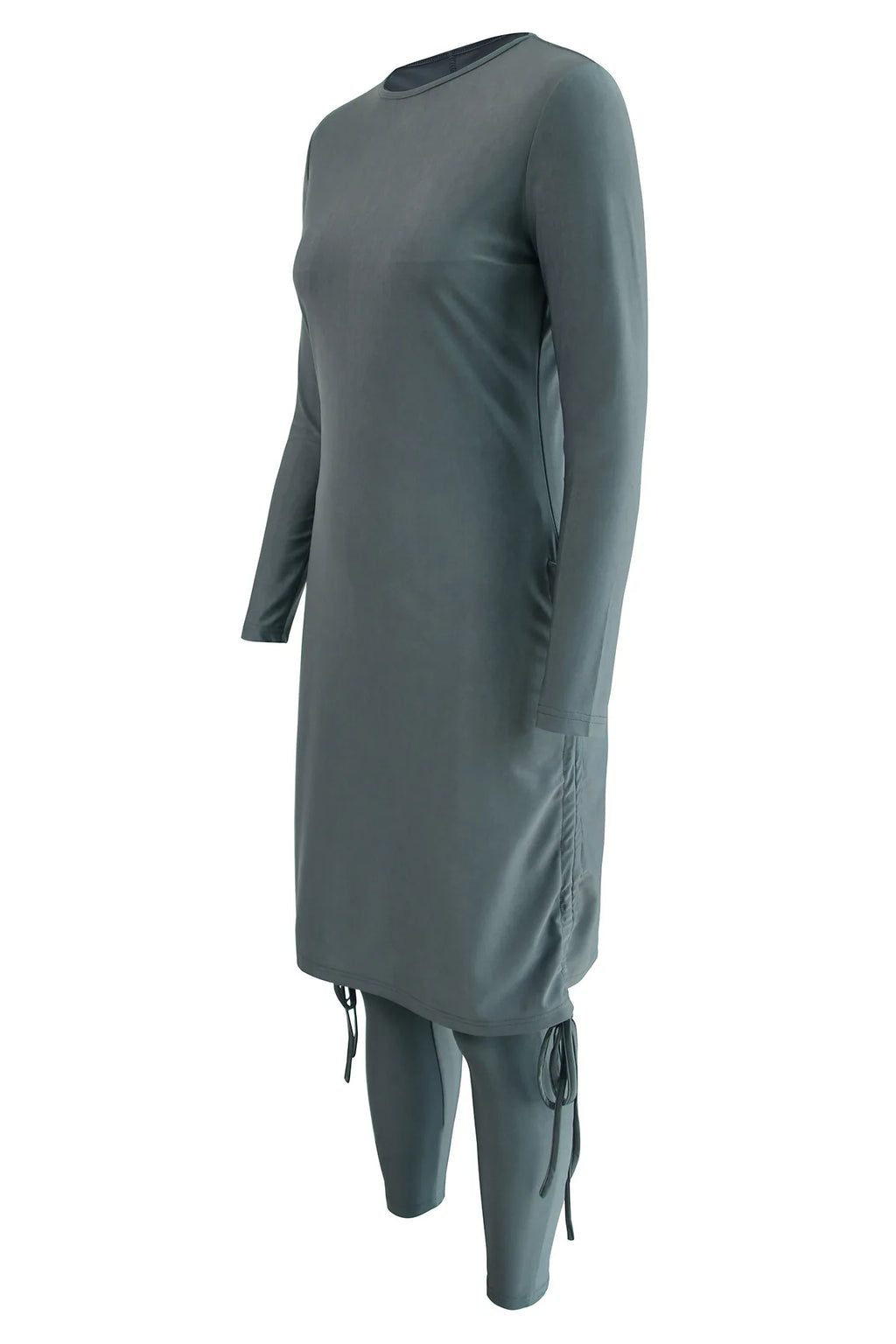 Conservative Muslim Swimwear Women 3PCS Hijab Top Pant Swimsuit Full Cover Burkini Modest Bathing Suit Beachwear Maillot De Bain