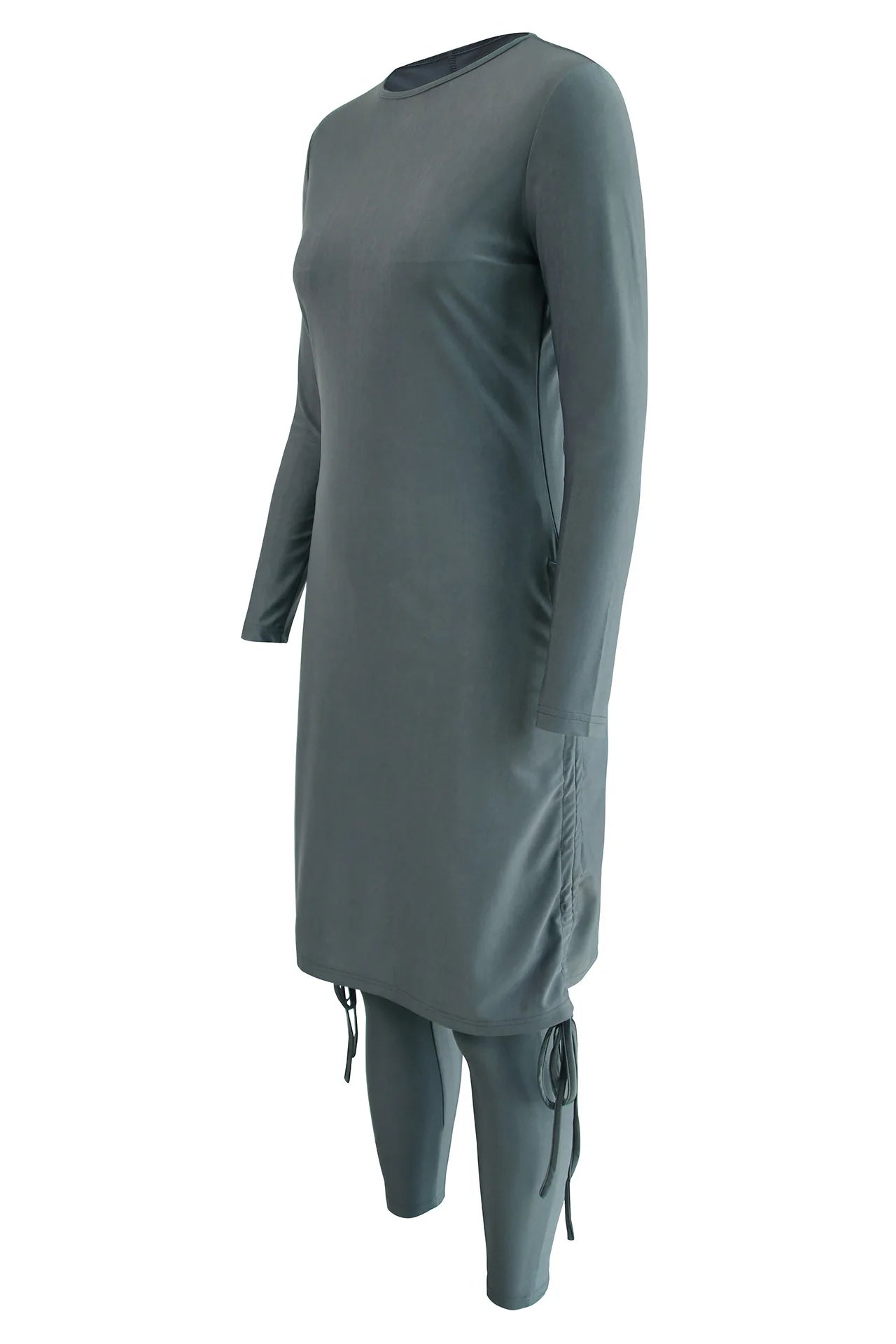 Conservative Muslim Swimwear Women 3PCS Hijab Top Pant Swimsuit Full Cover Burkini Modest Bathing Suit Beachwear Maillot De Bain