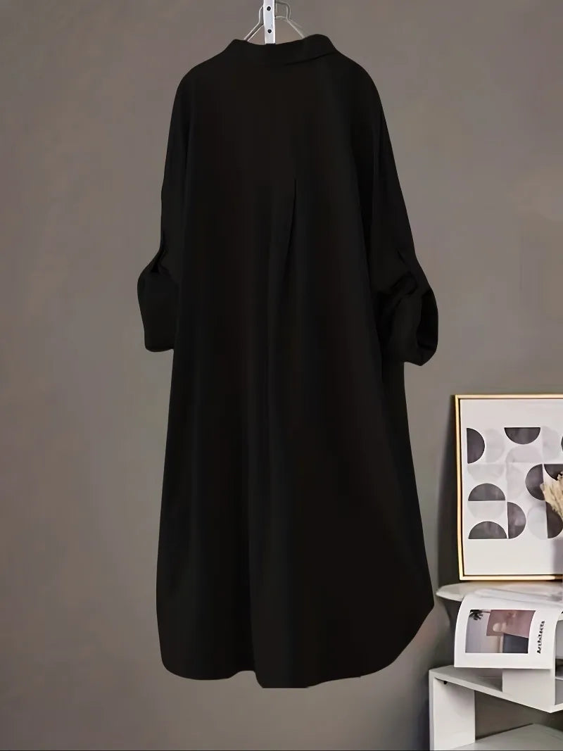 Korean Fashion White Shirt Women 2023 Spring Summer Loose Breathable Midi Shirt and Blouse Lady Simple Solid Color Long Shirts