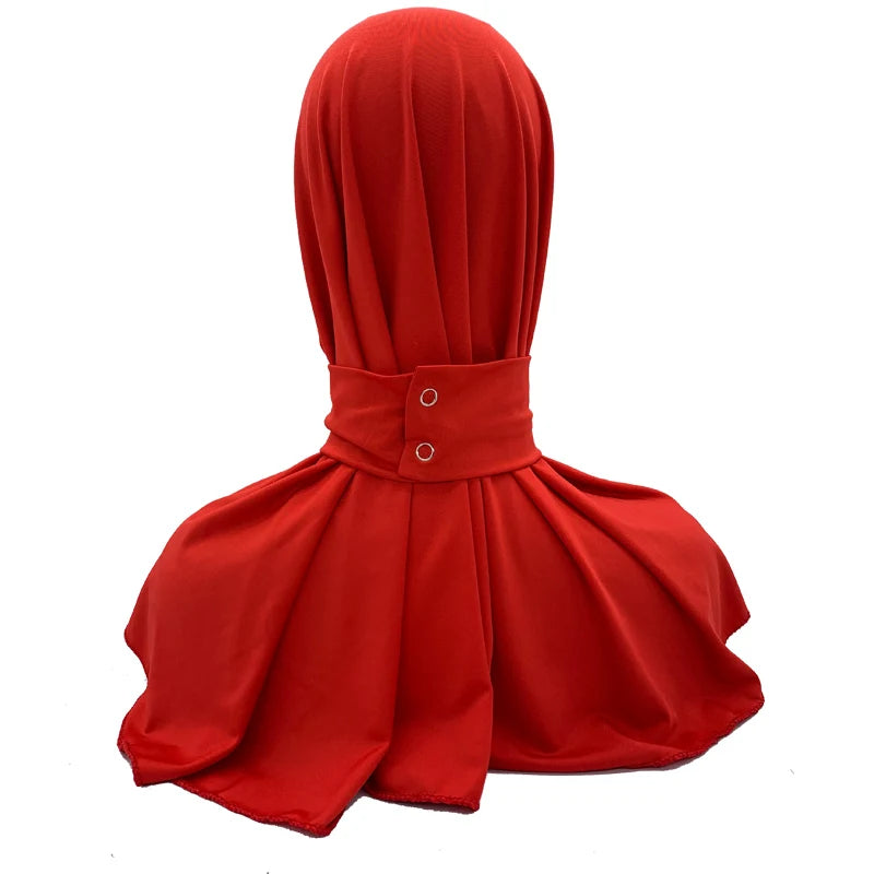 Soild Color Muslim Hijab Turban Full Cover Headscarf