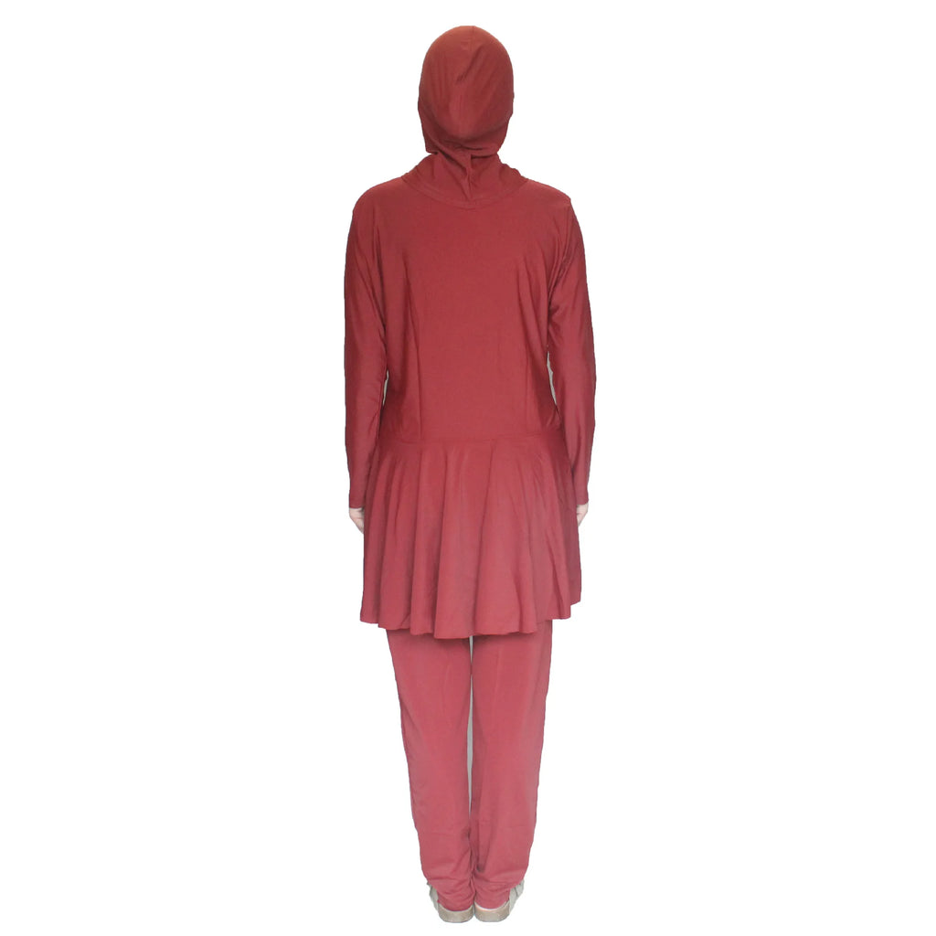 3PCS Modest Burkini Femme Musulmane Swimwear Women Muslim Hijab Swimsuit Maillot De Bain Borkini Conservative Islam Bathing Suit
