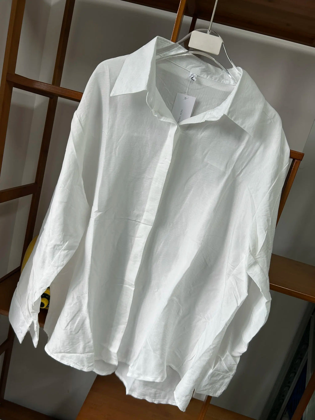 Women Linen Shirt Casual Loose Long Sleeve Thin Summer Top Pure Color Turn Down Collar French Style Sunscreen Clothing
