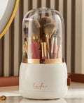 360° Rotating Makeup Organizer, Clear Cosmetic Storage Box with beautyabayaboutique.online